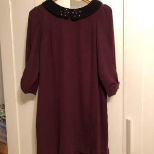 ⚫️BUY ONE GET ONE FREE!  Burgundy shift dress